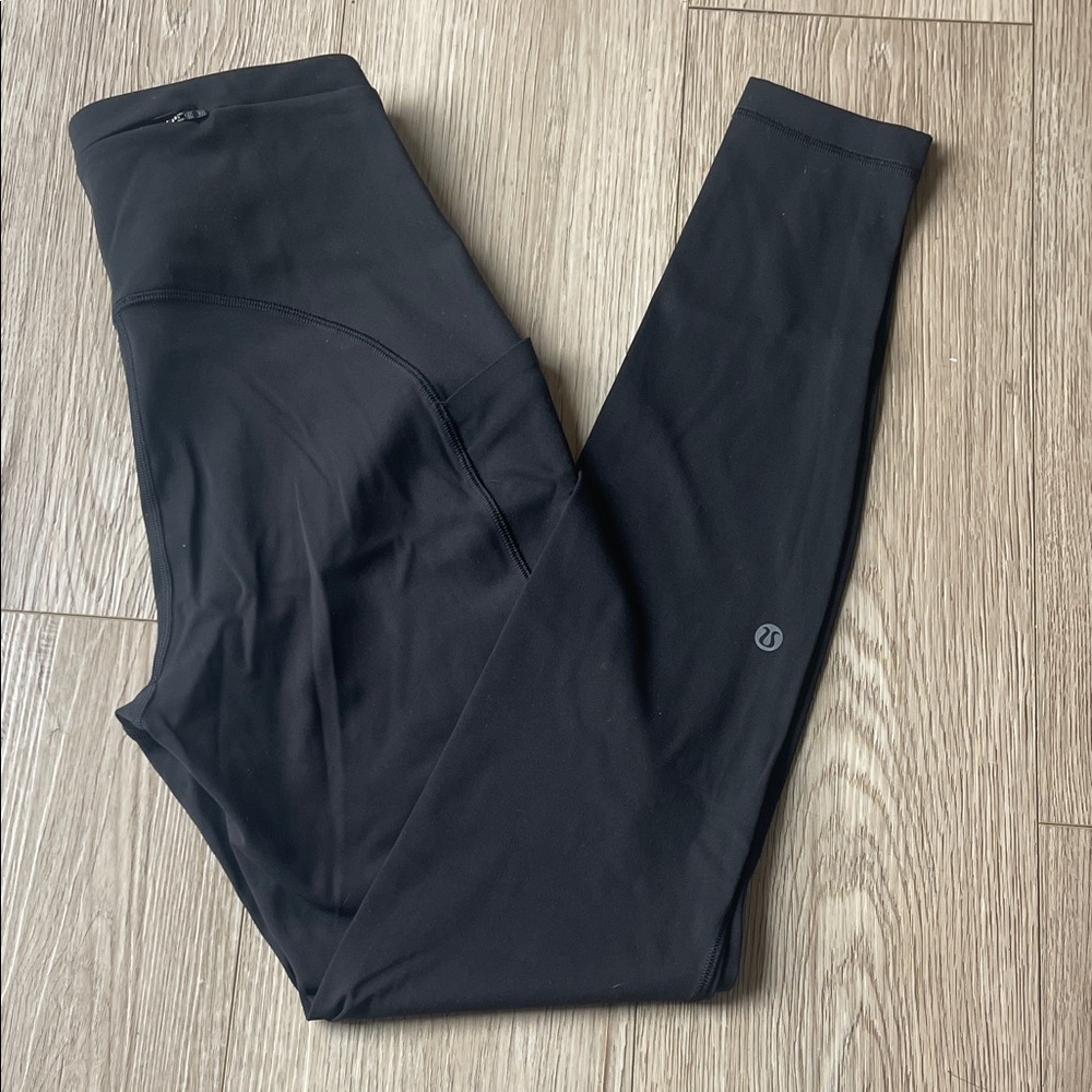 Black Lululemon Fast and Free Leggings SIZE 6